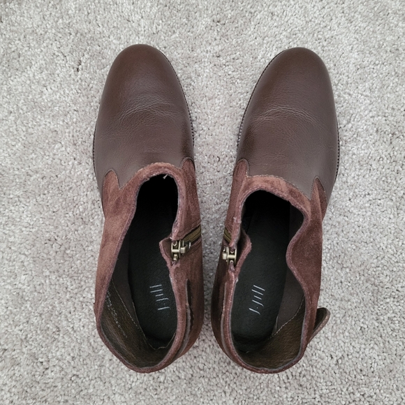 J.Jill Leather Ankle Boots Women brown Size 8 suede Fall Boho - Picture 3 of 7